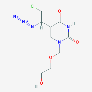 1-(2-Hydroxyethoxymethyl)-5-(1-azido-2-chloroethyl)uracil