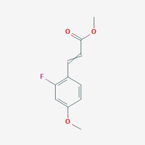 molecular formula C11H11FO3 B8305373 Methyl 2-fluoro-4-methoxycinnamate 