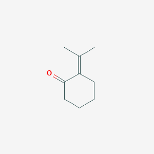 molecular formula C9H14O B083054 Cyclohexanone, 2-(1-methylethylidene)- CAS No. 13747-73-4