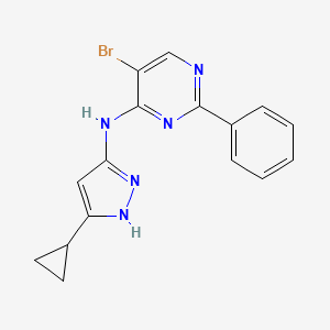 5-bromo-N-(5-cyclopropyl-1H-pyrazol-3-yl)-2-phenylpyrimidin-4-amine