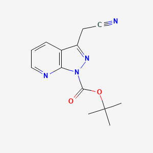 tert-Butyl 3-(cyanomethyl)-1H-pyrazolo[3,4-b]pyridine-1-carboxylate
