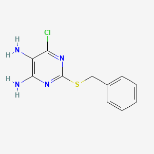 6-Chloro-2-[(phenylmethyl)thio]-4,5-pyrimidinediamine