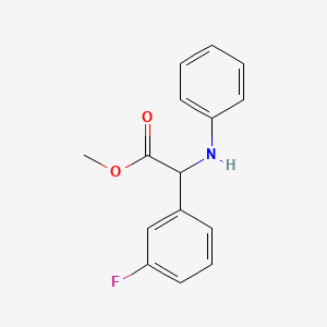 Methyl 2-(3-fluorophenyl)-2-(phenylamino)acetate