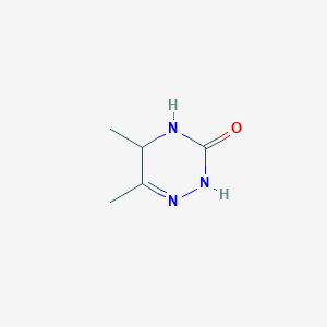 molecular formula C5H9N3O B8305554 5,6-dimethyl-4,5-dihydro-1,2,4-triazin-3(2H)-one 