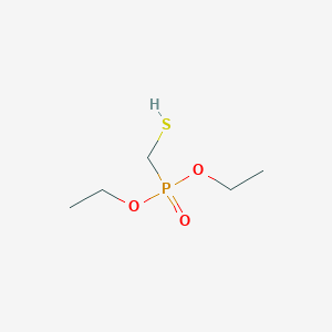 molecular formula C5H13O3PS B8305580 Diethyl sulfhydrylmethylphosphonate 
