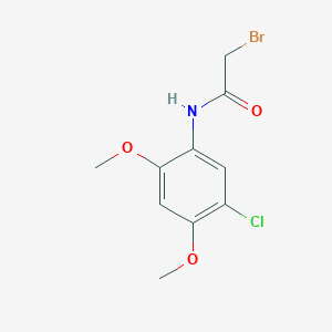 molecular formula C10H11BrClNO3 B8305581 2-Bromo-N-(5-chloro-2,4-dimethoxy-phenyl)-acetamide 