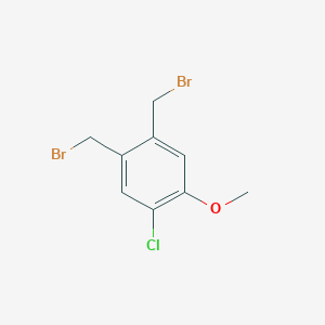 molecular formula C9H9Br2ClO B8305620 1,2-Bis-bromomethyl-4-chloro-5-methoxy-benzene 