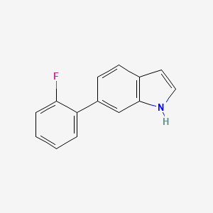 molecular formula C14H10FN B8305632 6-(2-fluorophenyl)-1H-indole 