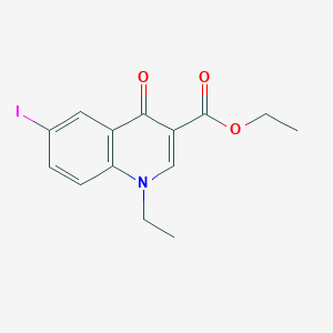 Ethyl 1-ethyl-6-iodo-4-oxo-1,4-dihydroquinoline-3-carboxylate