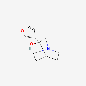molecular formula C11H15NO2 B8305663 3-(3-Furyl)quinuclidin-3-ol 