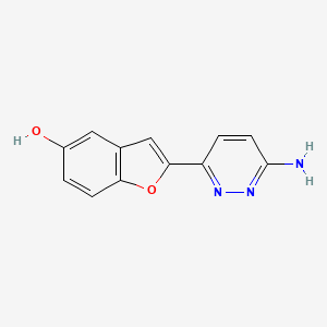 2-(6-Amino-pyridazin-3-yl)-benzofuran-5-ol