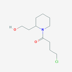 4-Chloro-1-[2-(2-hydroxyethyl)piperidino]-1-butanone