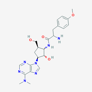 molecular formula C23H31N7O4 B008306 Carbocyclic puromycin CAS No. 104264-92-8