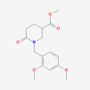 molecular formula C16H21NO5 B8306137 1-(2,4-Dimethoxybenzyl)-6-oxopiperidine-3-carboxylic Acid Methyl Ester 