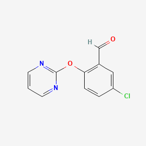 5-Chloro-2-(pyrimidin-2-yloxy)-benzaldehyde