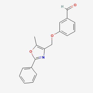 3-(5-Methyl-2-phenyl-4-oxazolylmethoxy)benzaldehyde