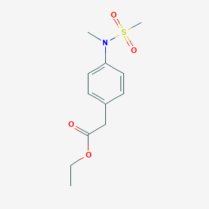 [4-(Methanesulfonyl-methyl-amino)-phenyl]-acetic acid ethyl ester