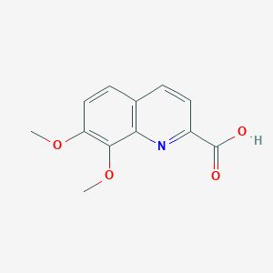 molecular formula C12H11NO4 B8306337 7,8-Dimethoxyquinoline-2-carboxylic acid 