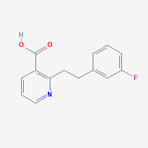 molecular formula C14H12FNO2 B8306378 2-[2-(3-Fluoro-phenyl)-ethyl]-nicotinic acid 