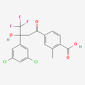 4-(3-(3,5-Dichlorophenyl)-4,4,4-trifluoro-3-hydroxybutanoyl)-2-methylbenzoic acid