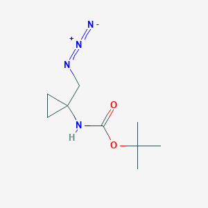 molecular formula C9H16N4O2 B8306384 tert-Butyl [1-(azidomethyl)cyclopropyl]carbamate 