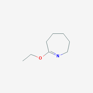 molecular formula C8H15NO B083064 7-ethoxy-3,4,5,6-tetrahydro-2H-azepine CAS No. 13414-33-0