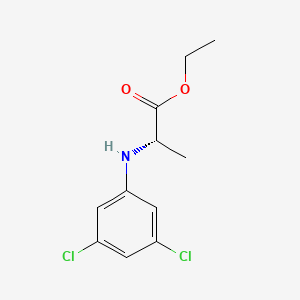 molecular formula C11H13Cl2NO2 B8306457 ethyl(2S)-2-[(3,5-dichlorophenyl)amino]propanoate 