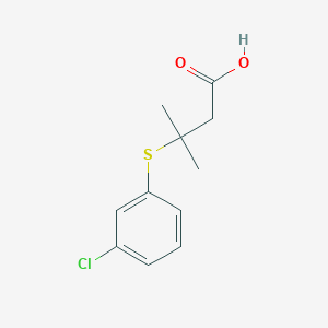 3-(3-Chlorophenylthio)-3-methylbutanoic acid