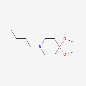 molecular formula C11H21NO2 B8306548 8-Butyl-1,4-dioxa-8-azaspiro[4,5]decane 