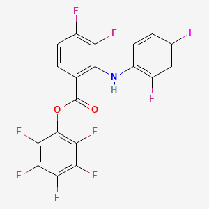 Perfluorophenyl 3,4-difluoro-2-((2-fluoro-4-iodophenyl)amino)benzoate