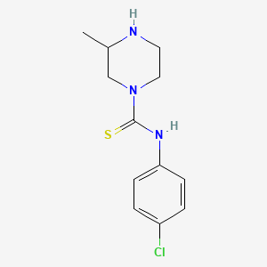 N-(4-chlorophenyl)-3-methylpiperazine-1-carbothioamide