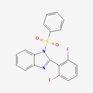 1-(Benzenesulfonyl)-2-(2,6-difluorophenyl)benzimidazole