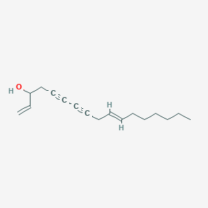 molecular formula C17H24O B083066 1,10-Heptadecadiene-5,7-diyn-3-OL, (E)- CAS No. 14445-65-9