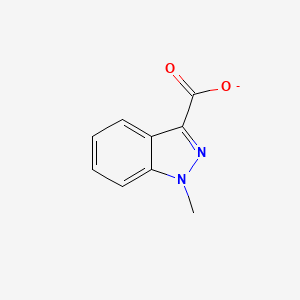 molecular formula C9H7N2O2- B8306844 1-methyl-1H-indazolecarboxylate 