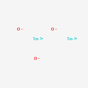 molecular formula Tm2O3<br>O3Tm2 B083069 Thulium oxide (Tm2O3) CAS No. 12036-44-1