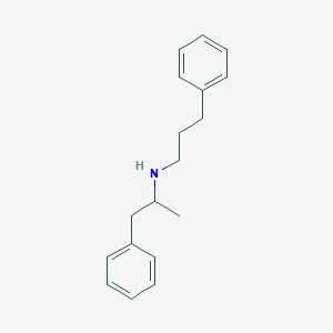 molecular formula C18H23N B083070 alpha-Methyl-N-(3-phenylpropyl)phenethylamine CAS No. 13005-65-7