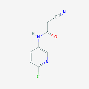 molecular formula C8H6ClN3O B8307124 N-(6-chloropyridin-3-yl)-2-cyanoacetamide 