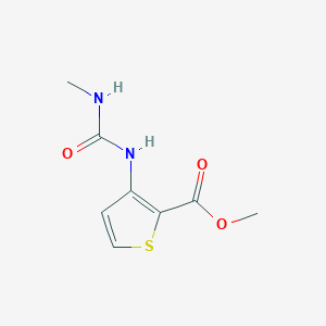 molecular formula C8H10N2O3S B8307204 Methyl 3-(N'-methylureido)thiophene-2-carboxylate 