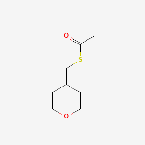 molecular formula C8H14O2S B8307371 S-((Tetrahydro-2H-pyran-4-yl)methyl) ethanethioate 