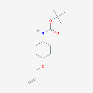 molecular formula C14H25NO3 B8307380 tert-Butyl ((1r,4r)-4-(allyloxy)cyclohexyl)carbamate 