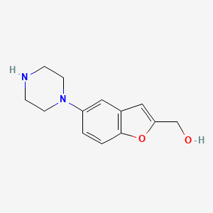 1-(2-Hydroxymethylbenzofuran-5-yl)piperazine