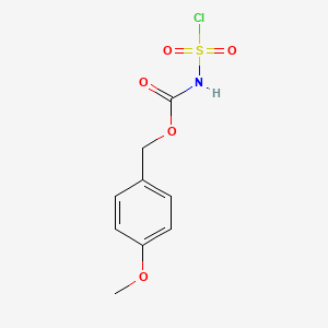 molecular formula C9H10ClNO5S B8307488 p-Methoxybenzyloxycarbonylsulfamoyl chloride CAS No. 148017-63-4
