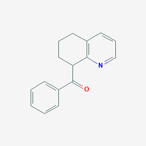 molecular formula C16H15NO B8307731 Phenyl(5,6,7,8-tetrahydroquinolin-8-yl)methanone 