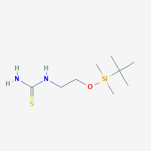 molecular formula C9H22N2OSSi B8307981 N-(2-((tert-Butyldimethylsilyl)oxy)ethyl)thiourea 