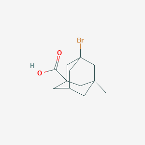molecular formula C12H17BrO2 B083080 3-Bromo-5-methyladamantane-1-carboxylic acid CAS No. 14670-95-2