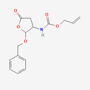 (2-Benzyloxy-5-oxo-tetrahydro-furan-3-yl)-carbamic acid allyl ester