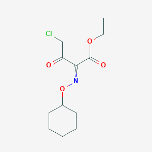 Ethyl 4-chloro-2-[(cyclohexyloxy)imino]-3-oxobutanoate