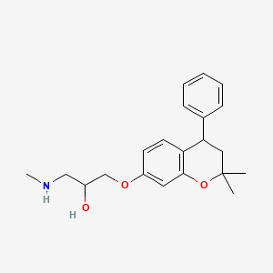 1-((3,4-Dihydro-2,2-dimethyl-4-phenyl-2H-1-benzopyran-7-yl)oxy)-3-(methylamino)-2-propanol