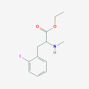 Ethyl 3-(2-iodophenyl)-2-methylaminopropionate