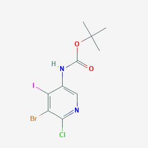 (5-Bromo-6-chloro-4-iodo-pyridin-3-yl)-carbamic acid tert-butyl ester